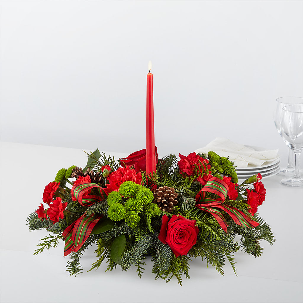 By the Candlelight Centerpiece – LAVENDER'S FLOWERS, Richmond BC