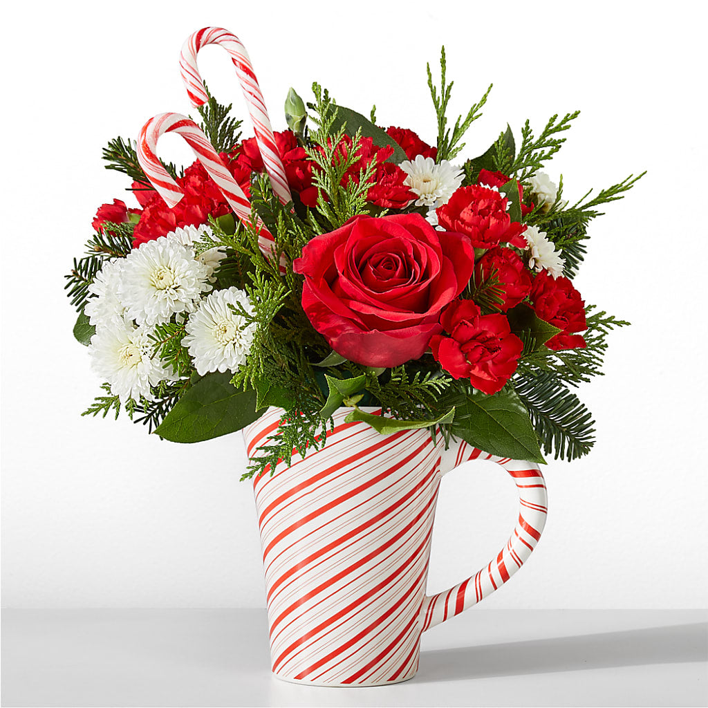 Peppermint Swirl Mug – LAVENDER'S FLOWERS, Richmond BC
