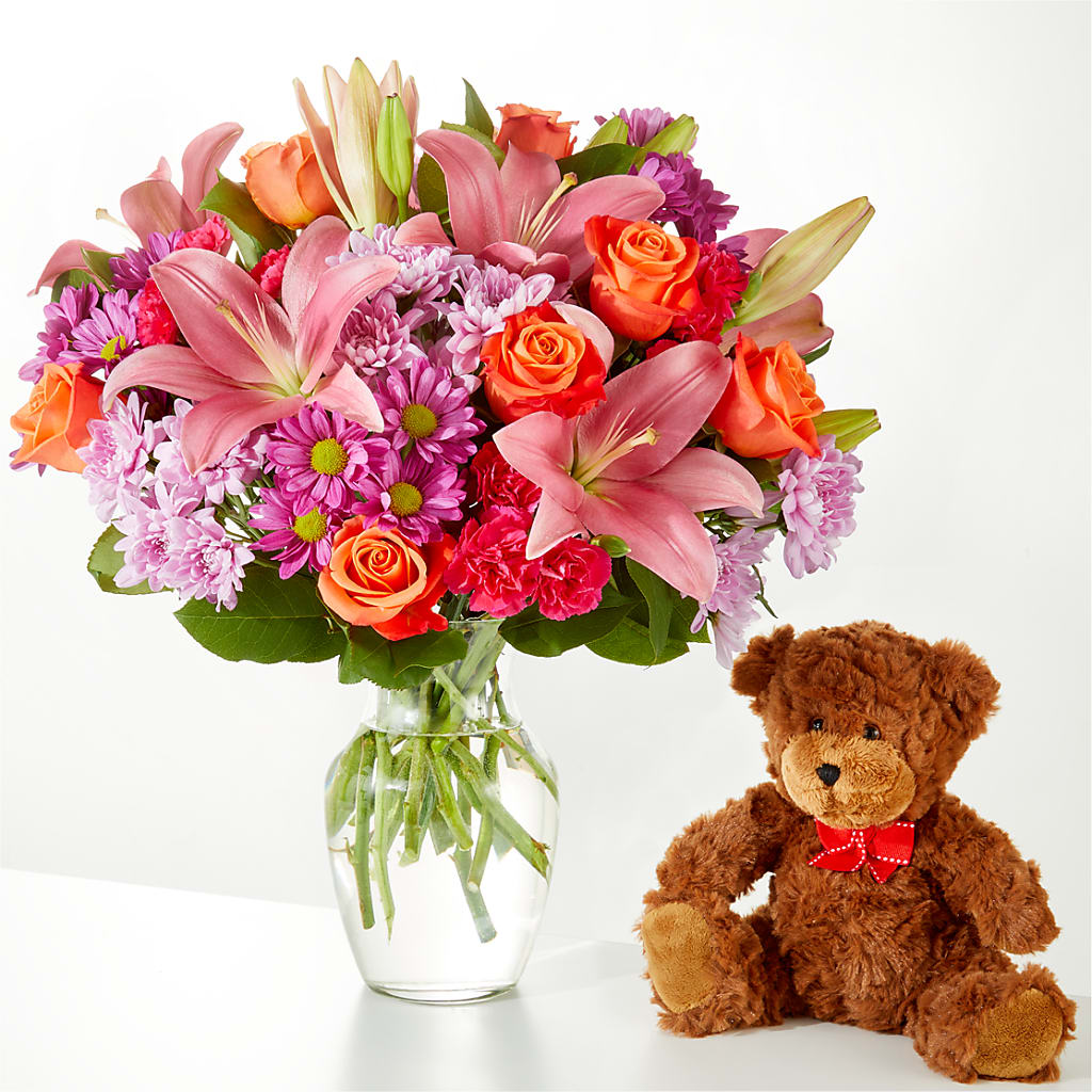 One and Only Bouquet and Bear Bundle – LAVENDER'S FLOWERS, Richmond BC