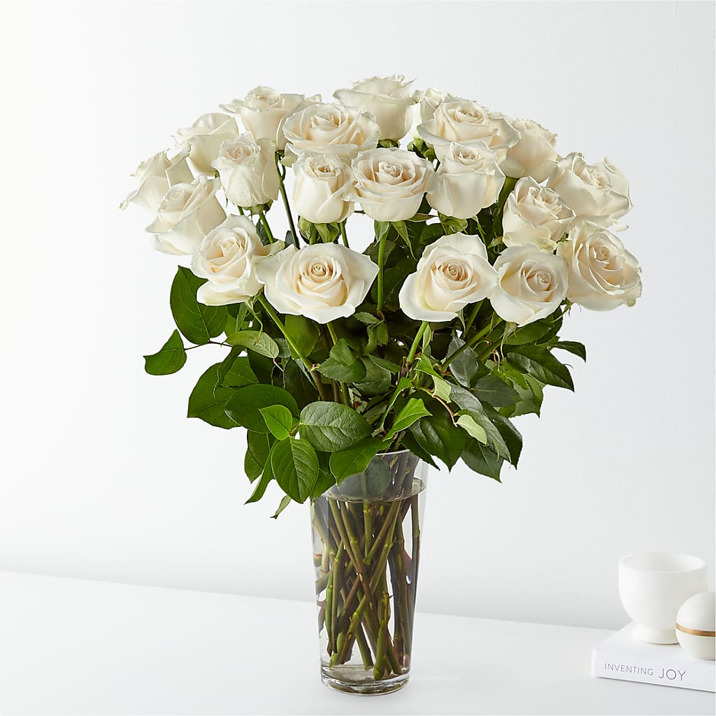 Long Stem White Rose Bouquet – LAVENDER'S FLOWERS, Richmond BC