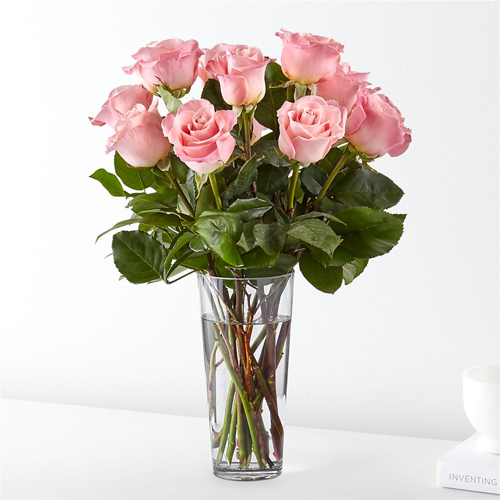 Long Stem Pink Rose Bouquet – LAVENDER'S FLOWERS, Richmond BC