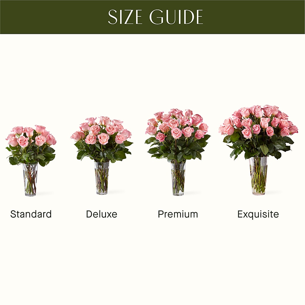 Long Stem Pink Rose Bouquet – LAVENDER'S FLOWERS, Richmond BC