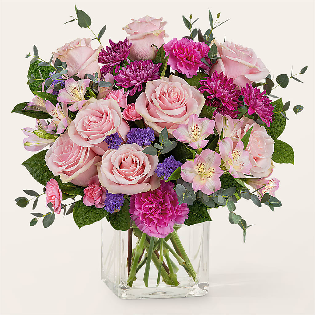 Rosy Radiance Bouquet – LAVENDER'S FLOWERS, Richmond BC