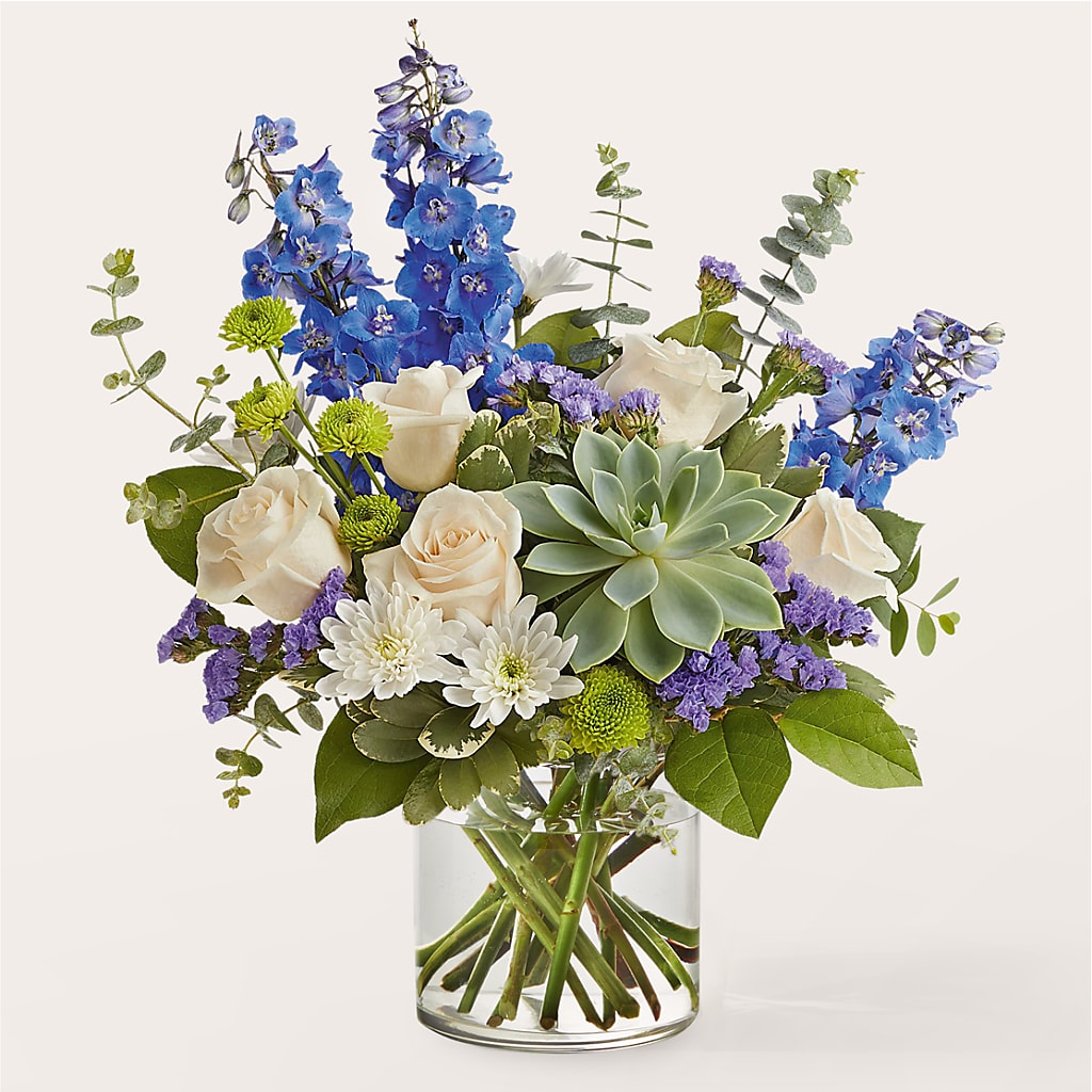 Cerulean Waves Bouquet – LAVENDER'S FLOWERS, Richmond BC