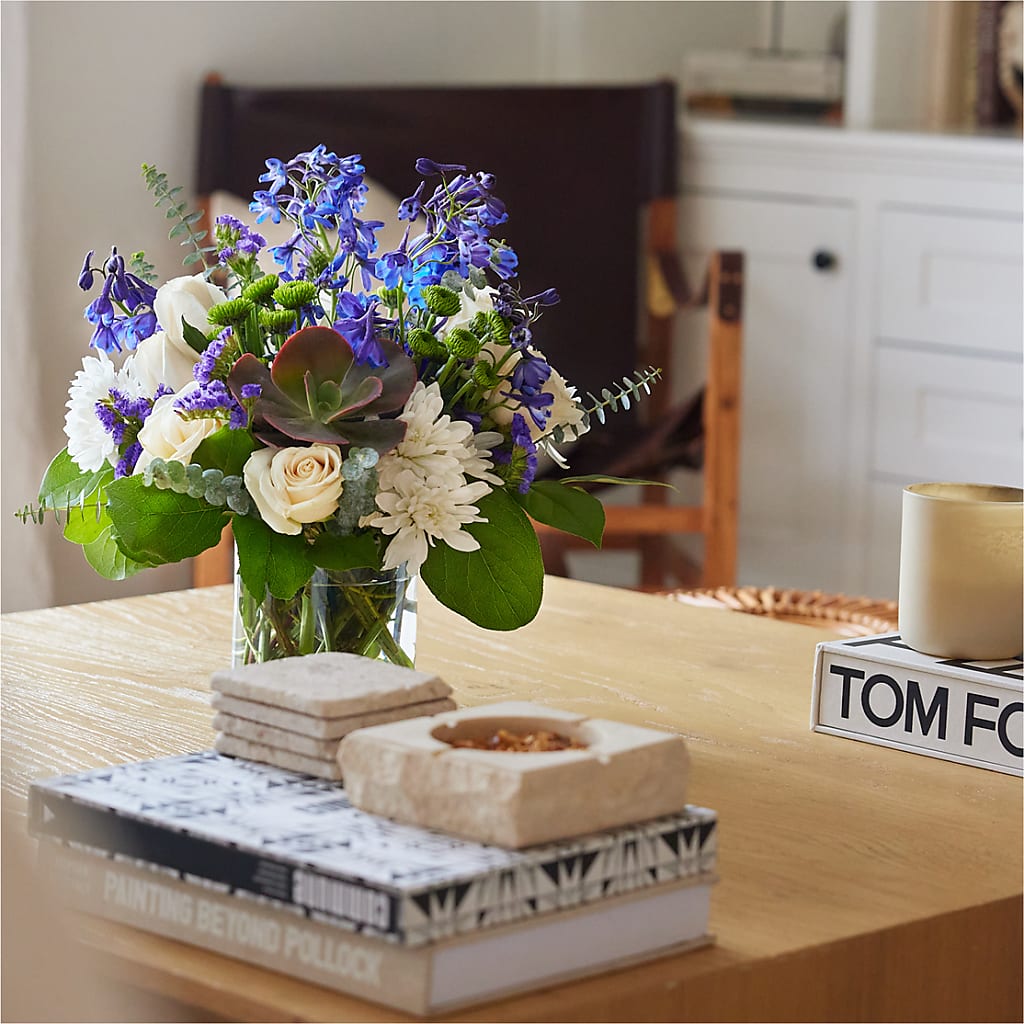 Cerulean Waves Bouquet – LAVENDER'S FLOWERS, Richmond BC