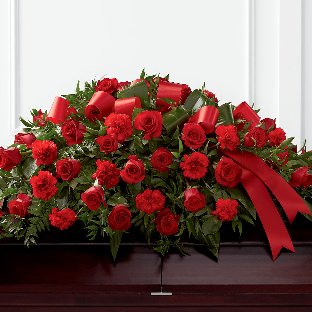 Tribute of Life Casket Spray – LAVENDER'S FLOWERS, Richmond BC