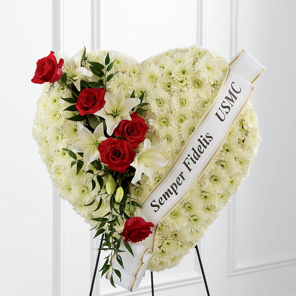 Heartfelt Hero Standing Heart – LAVENDER'S FLOWERS, Richmond BC