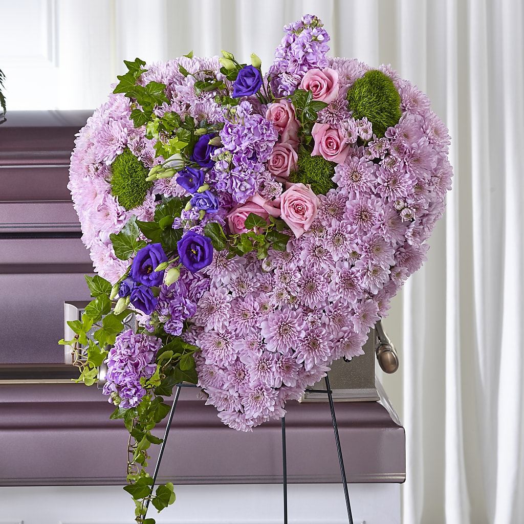 Treasured Love Standing Heart – LAVENDER'S FLOWERS, Richmond BC