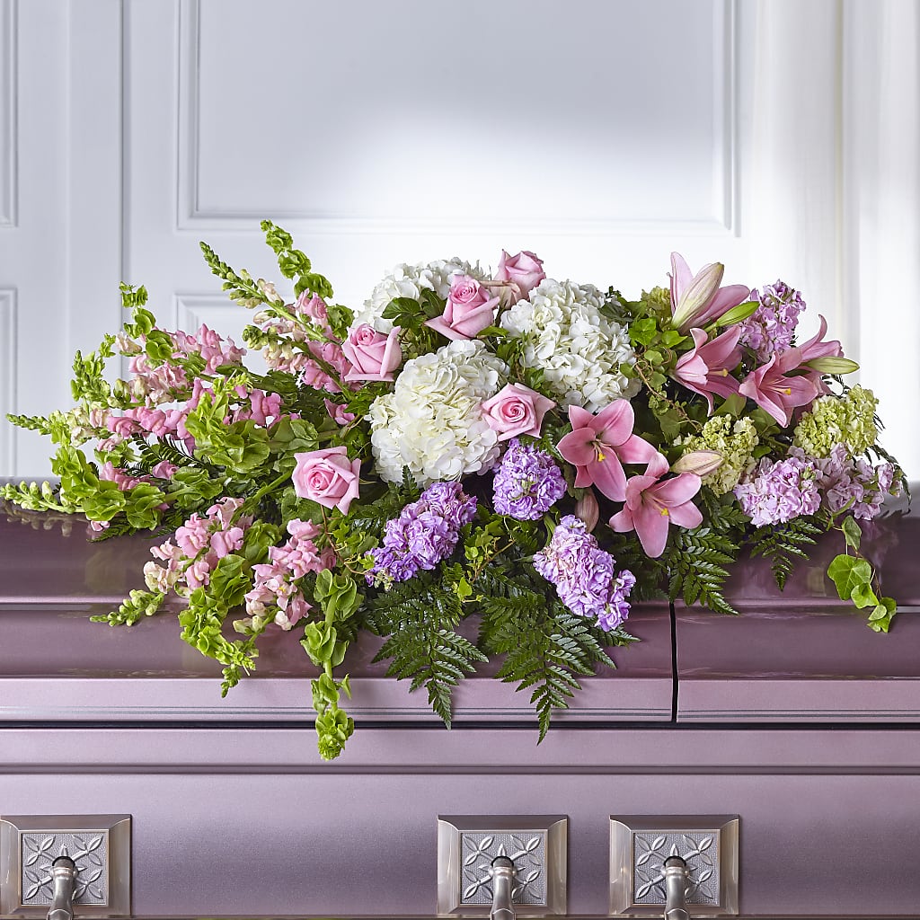 Life's Gratitude Casket Spray – LAVENDER'S FLOWERS, Richmond BC