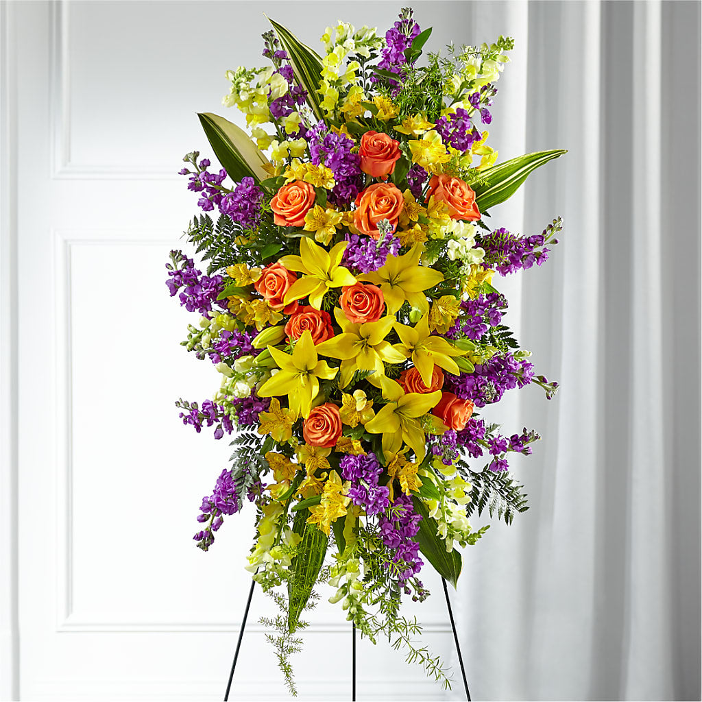 Thoughtful Prayers Standing Spray – LAVENDER'S FLOWERS, Richmond BC