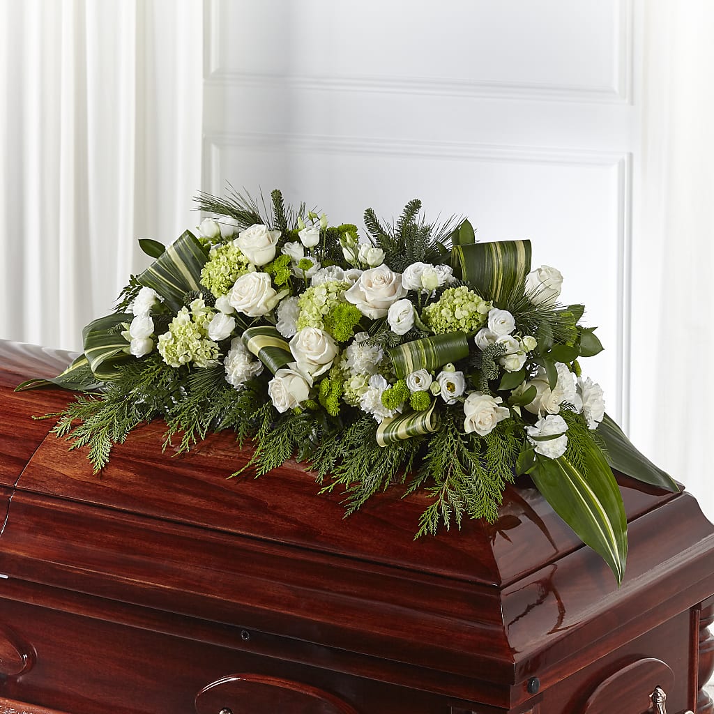Hopeful Gesture Casket Spray – LAVENDER'S FLOWERS, Richmond BC