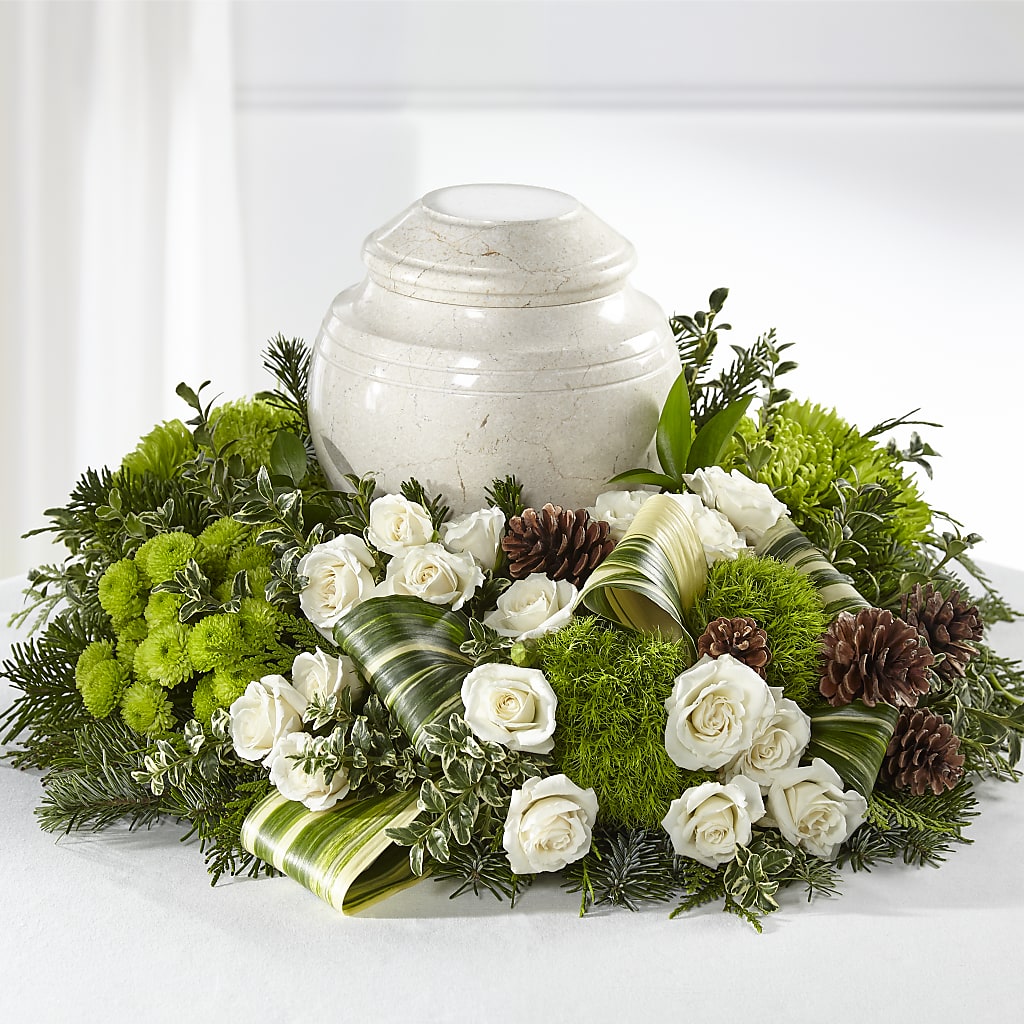 Precious Evergreen Cremation Adornment – LAVENDER'S FLOWERS, Richmond BC