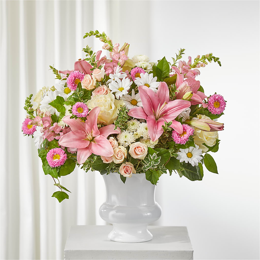 Empathetic Blooms Urn Arrangement – LAVENDER'S FLOWERS, Richmond BC