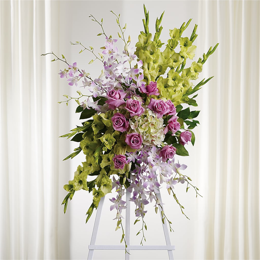Lasting Legacy Standing Spray – LAVENDER'S FLOWERS, Richmond BC