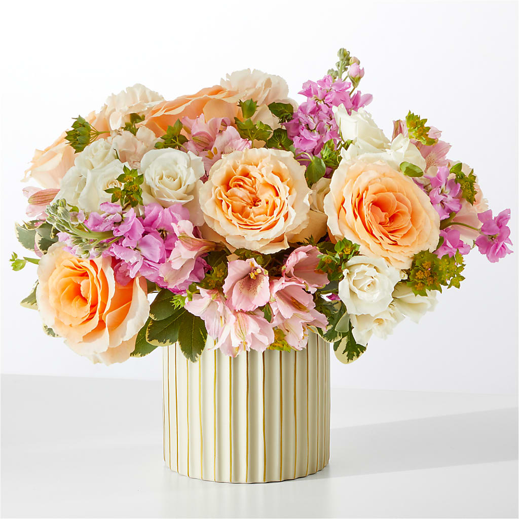 Paradise Bouquet with Ivory Vase – LAVENDER'S FLOWERS, Richmond BC