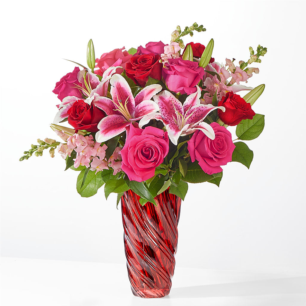 Always You Bouquet with Luxe Swirl Vase – LAVENDER'S FLOWERS, Richmond BC