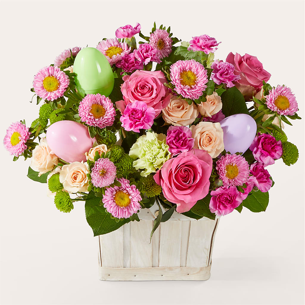 Get Eggcited Basket – LAVENDER'S FLOWERS, Richmond BC