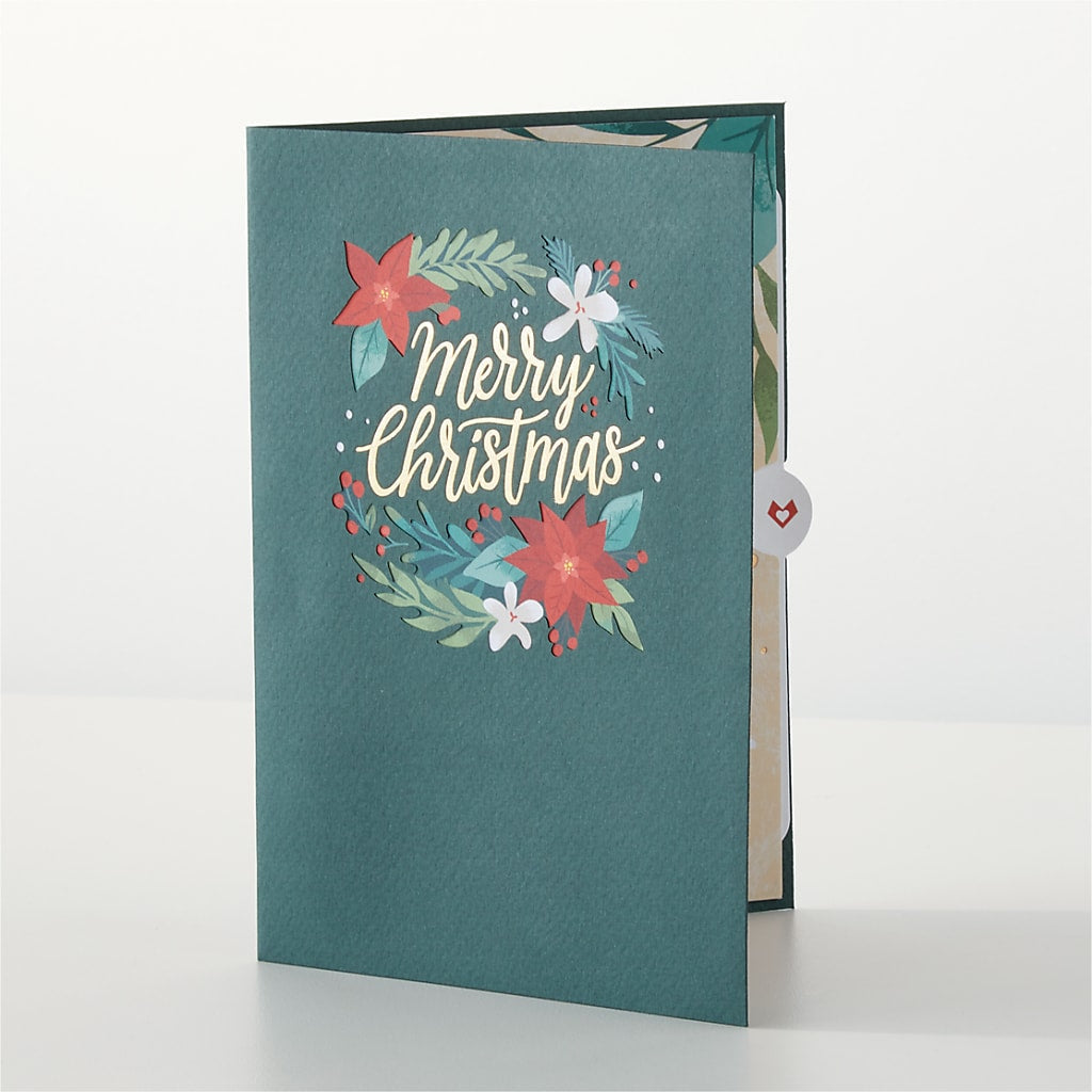 Happiest Holidays Poinsettia and Lovepop Card – LAVENDER'S FLOWERS, Richmond BC