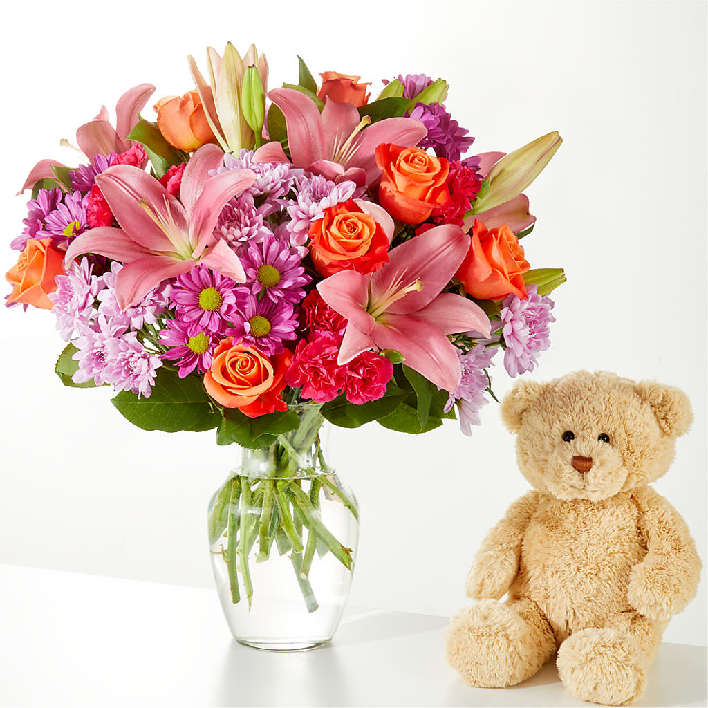 One and Only Bouquet and Bear Bundle – LAVENDER'S FLOWERS, Richmond BC