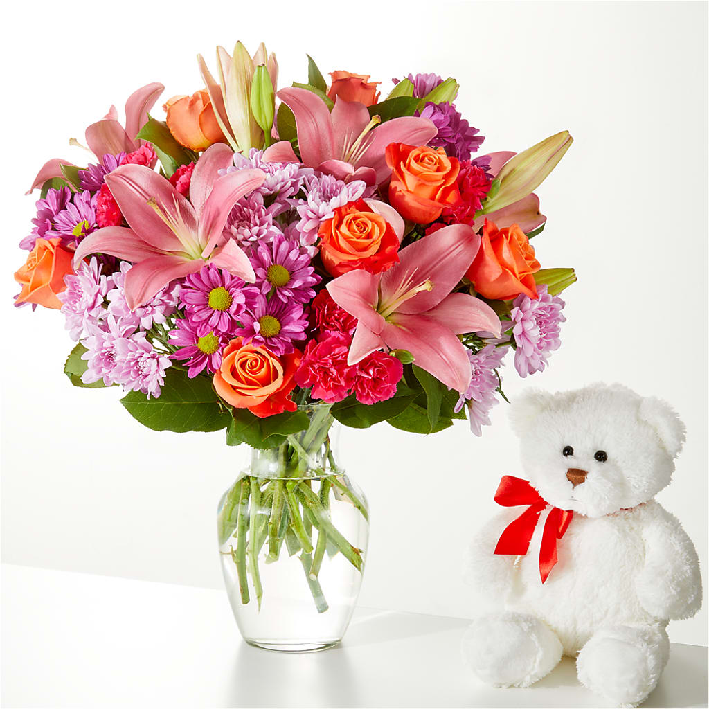 One and Only Bouquet and Bear Bundle – LAVENDER'S FLOWERS, Richmond BC