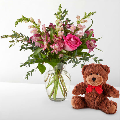 Happily Ever After Bouquet & Bear Set – LAVENDER'S FLOWERS, Richmond BC