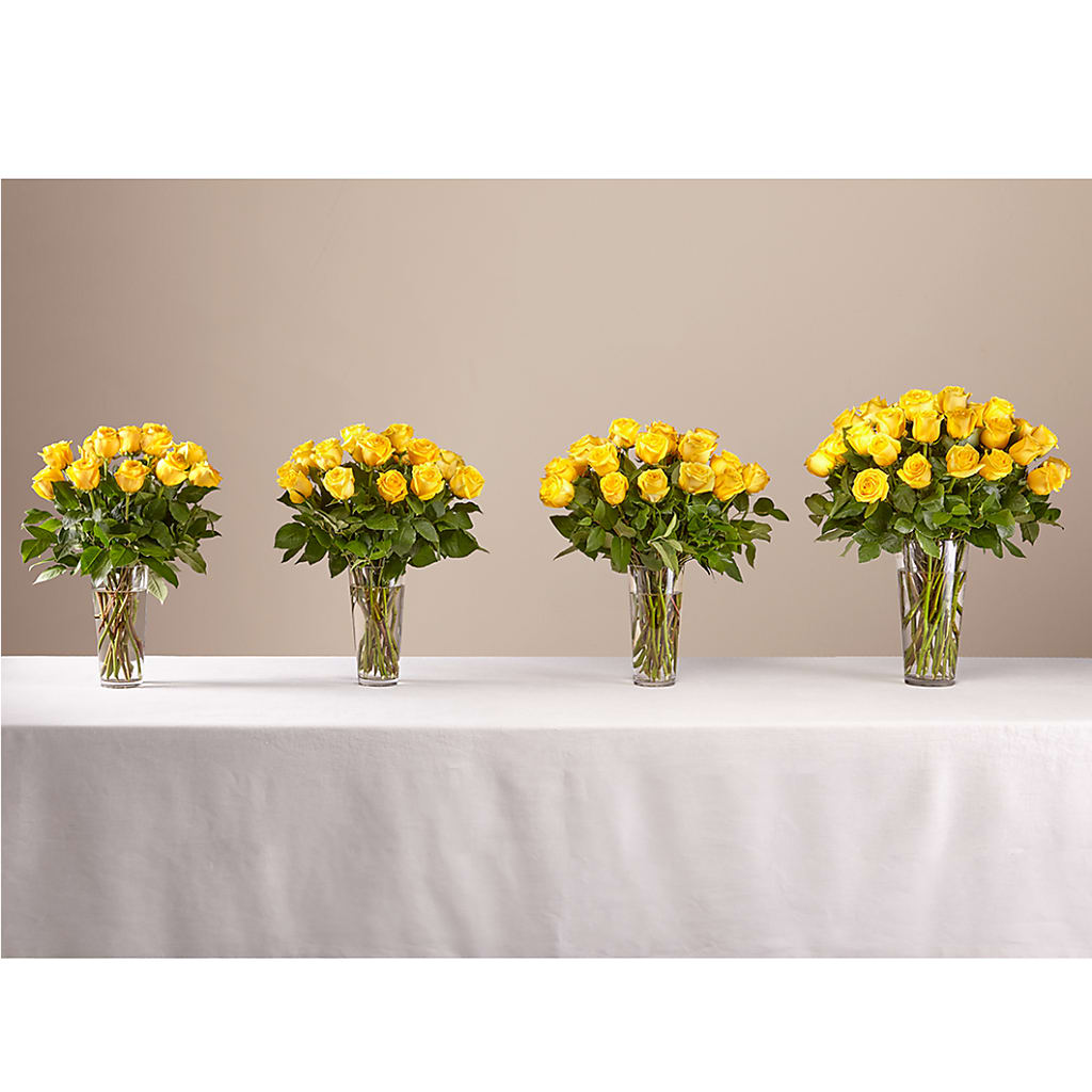 Long Stem Yellow Rose Bouquet – LAVENDER'S FLOWERS, Richmond BC