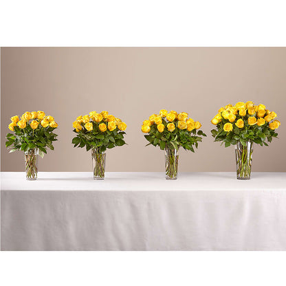 Long Stem Yellow Rose Bouquet – LAVENDER'S FLOWERS, Richmond BC