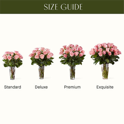 Long Stem Pink Rose Bouquet – LAVENDER'S FLOWERS, Richmond BC