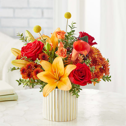 Scarlet Skies Bouquet – LAVENDER'S FLOWERS, Richmond BC