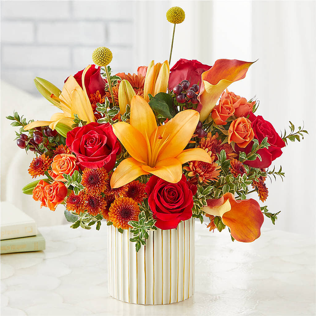 Scarlet Skies Bouquet – LAVENDER'S FLOWERS, Richmond BC