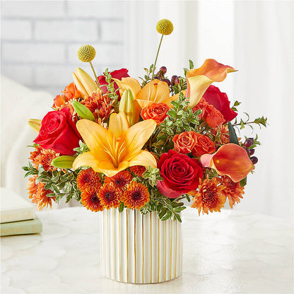 Scarlet Skies Bouquet – LAVENDER'S FLOWERS, Richmond BC