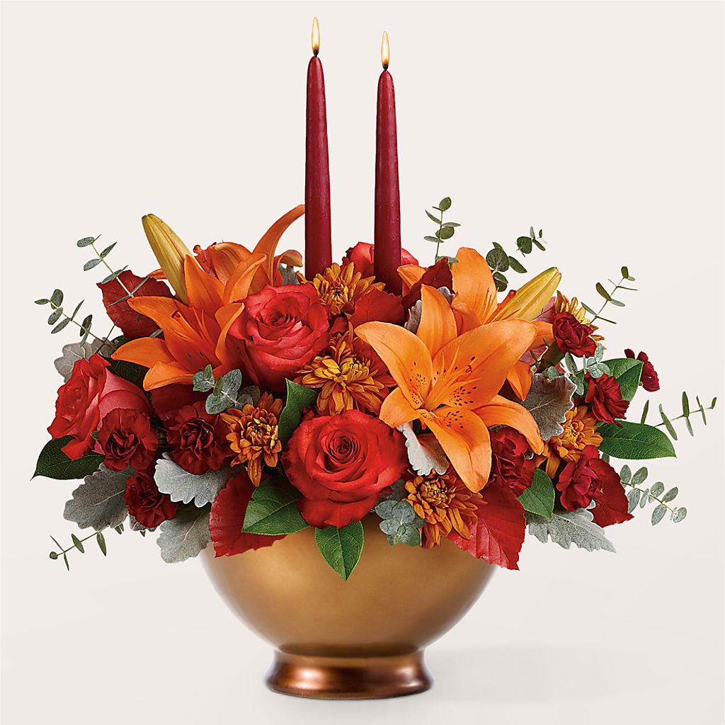 Fruits of Fall Centerpiece – LAVENDER'S FLOWERS, Richmond BC