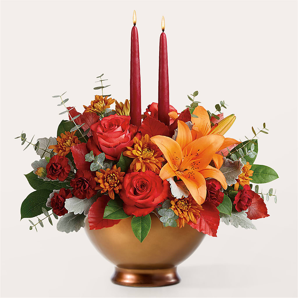 Fruits of Fall Centerpiece – LAVENDER'S FLOWERS, Richmond BC