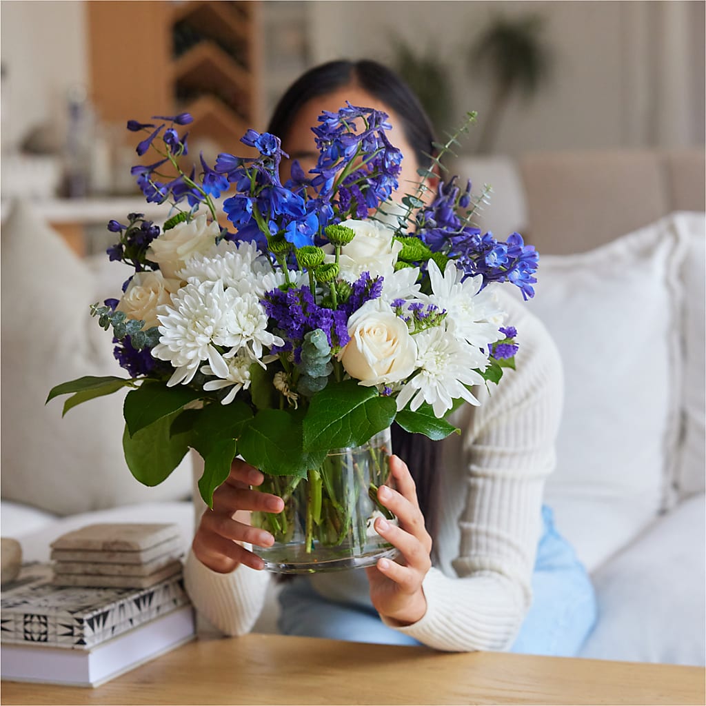 Cerulean Waves Bouquet – LAVENDER'S FLOWERS, Richmond BC