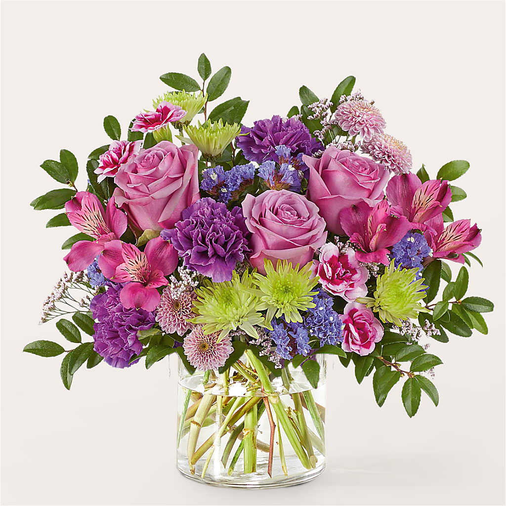 Glass Half Full Bouquet – LAVENDER'S FLOWERS, Richmond BC