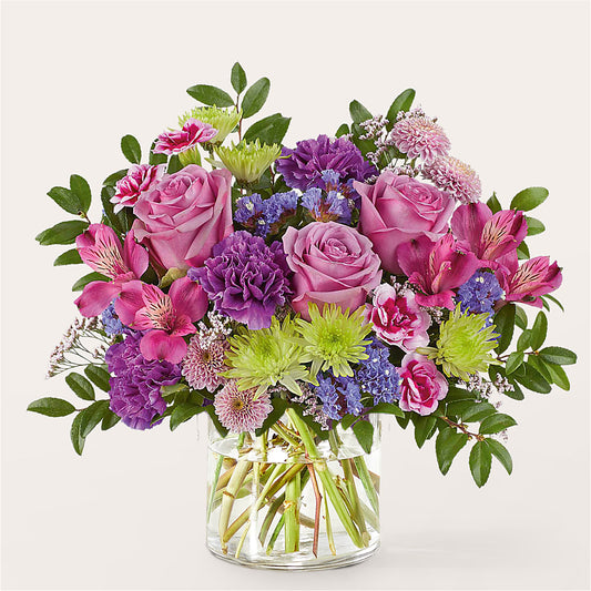 Glass Half Full Bouquet – LAVENDER'S FLOWERS, Richmond BC