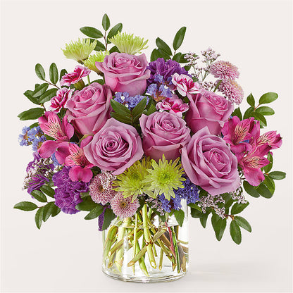 Glass Half Full Bouquet – LAVENDER'S FLOWERS, Richmond BC