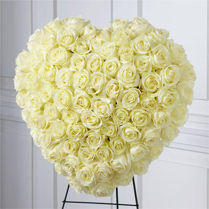 Elegant Remembrance Standing Heart – LAVENDER'S FLOWERS, Richmond BC