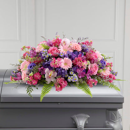 Glorious Garden Casket Spray – LAVENDER'S FLOWERS, Richmond BC