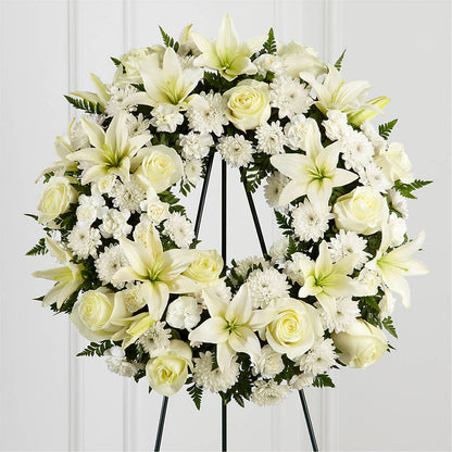 Treasured Tribute Wreath – LAVENDER'S FLOWERS, Richmond BC