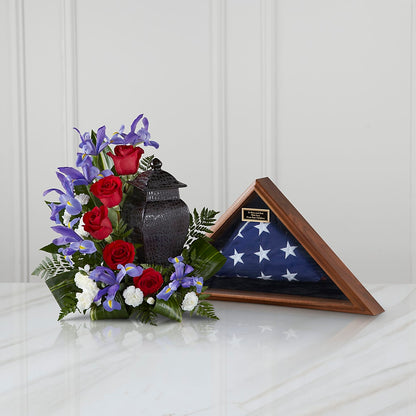 Patriotic Tribute Arrangement – LAVENDER'S FLOWERS, Richmond BC