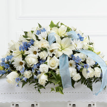 Tender Treasure Casket Spray – LAVENDER'S FLOWERS, Richmond BC