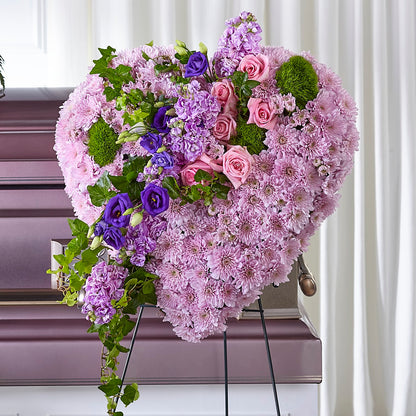 Treasured Love Standing Heart – LAVENDER'S FLOWERS, Richmond BC