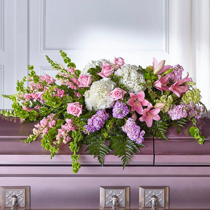Life's Gratitude Casket Spray – LAVENDER'S FLOWERS, Richmond BC