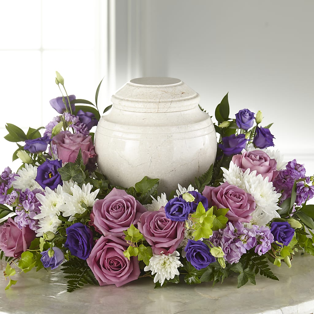 Blooming Sympathy Cremation Adornment – LAVENDER'S FLOWERS, Richmond BC