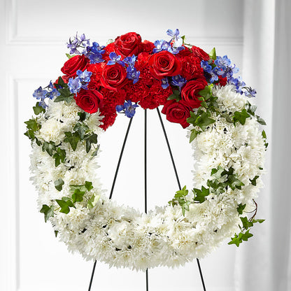Patriotic Passion Wreath – LAVENDER'S FLOWERS, Richmond BC