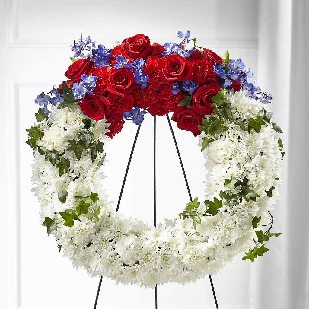 Patriotic Passion Wreath – LAVENDER'S FLOWERS, Richmond BC