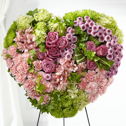 Heartwarming Standing Heart – LAVENDER'S FLOWERS, Richmond BC