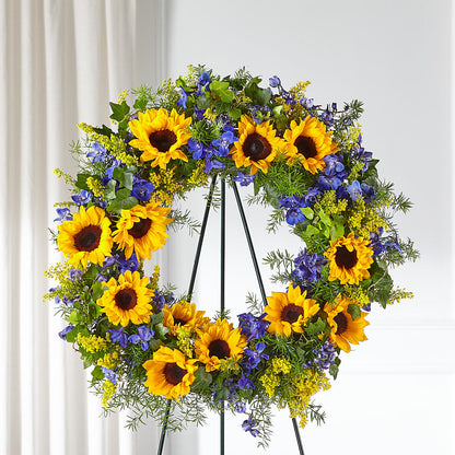Bright Rays Wreath – LAVENDER'S FLOWERS, Richmond BC