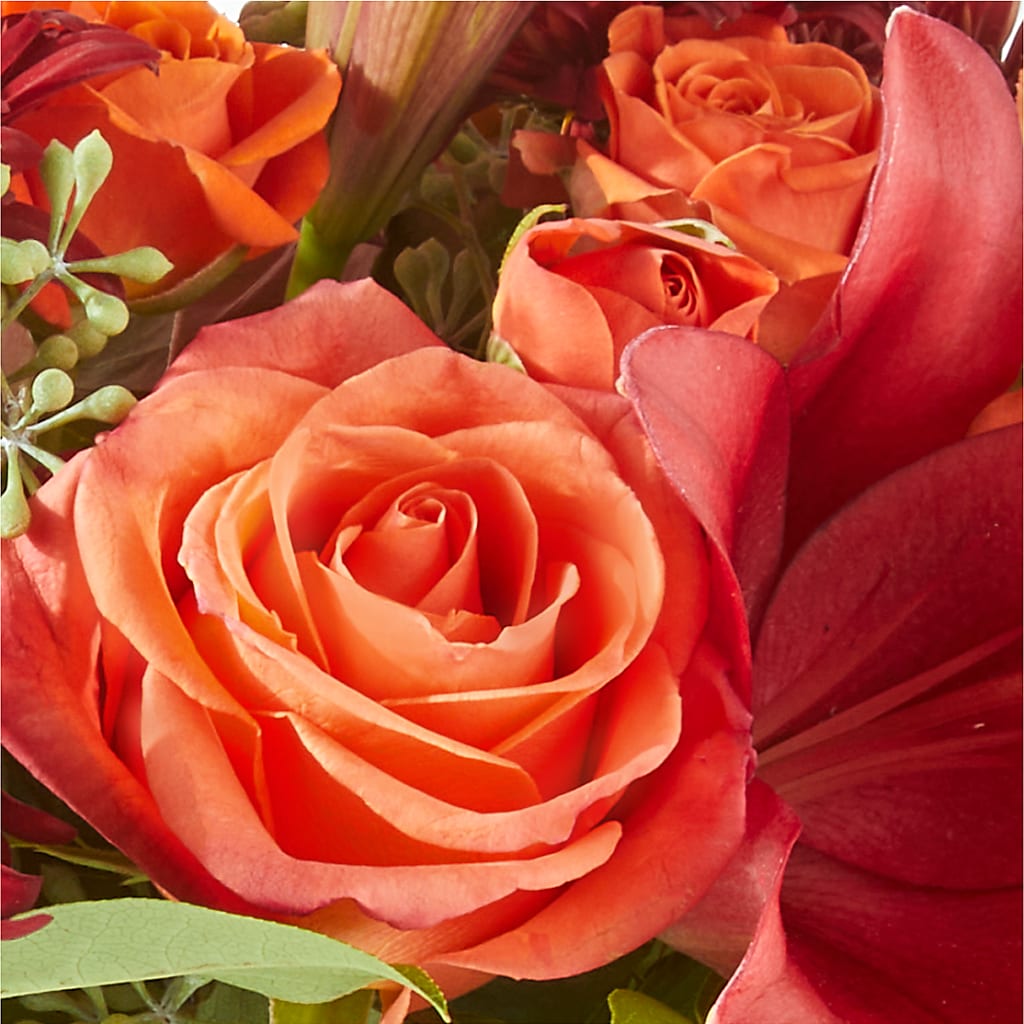 Crimson Leaves Bouquet – LAVENDER'S FLOWERS, Richmond BC